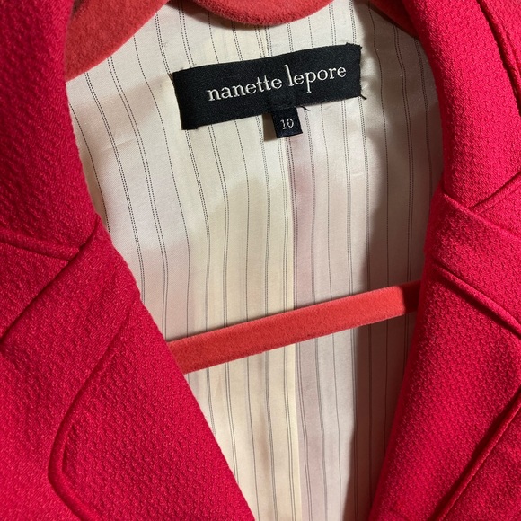 Nanette Lepore Pink Short Sleeve Jacket S10 - Picture 10 of 10